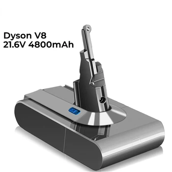 3-IOSIOS Kartos! V8 4800Ah Pakeisti Bateriją Dyson V8 SV10 V8 Gyvūnų Laidas-Nemokamai Rankinį Dulkių Ličio Baterija