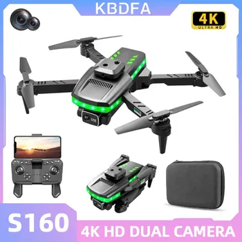 KBDFA 2023 S160 Mini Drone 4K HD Kamera Kliūčių Vengimo Brushless aerofotografija Profesional, Sulankstomas Quadcopter Dron Žaislas