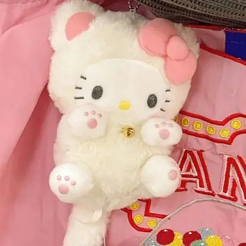 Pliušiniai Žaislai Kawaii Hello Kitty Kuprine Kūrybos Pakabukas Minkšti Kimštiniai Anime ir Animacinių filmų Keychain Gimtadienio Dovana Draugams ir Merginos