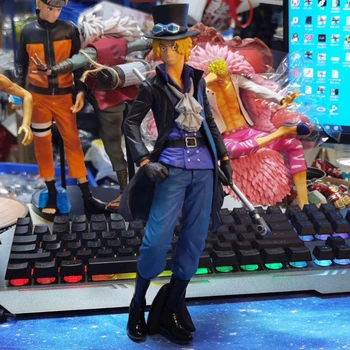27cm Anime One Piece 20-metį Pav., Minint Sabo Garažas Rinkiniai PVC Veiksmo Figūrėlė Manga Statula Kolekcines Modelis Žaislas