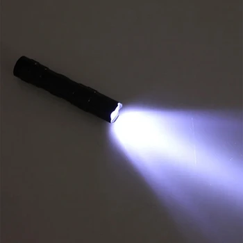 10VNT Vandeniui Mini Karšto LED Žibintuvėlis Nešiojamų Žibintų Baterija Galingas Led Medžioklės Kempingas