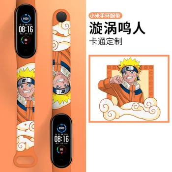 Naruto Animacinių filmų Modelis Elektroninių Žiūrėti Uzumaki Naruto Uchiha Sasuke Anime Pav LED Watch Spausdinimo Sporto Apyrankės Vaikų Dovanų