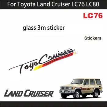 Šoninio Lango Kūrybos Lipdukai Toyota Land Cruiser LC76 LC80 Stiklo 3M Lipdukas Išorės Apdailos Reikmenys
