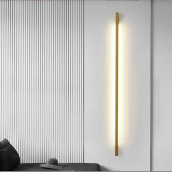 Paprasta Juoda Aukso Naujos, Modernios LED Sienos Žibintai Gyvenimo Studijų Kambario, Miegamojo Lovos Koridoriaus Praėjimo Salonas Salė Šviestuvai, Patalpų Apšvietimas