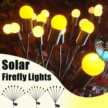 Saulės Firefly Sodo Žibintai Lauko Vandeniui Kraštovaizdžio Žibintai Veją Lempos, LED Šviesos Atmosfera, Vejos Šalies Balkonas Dekoras