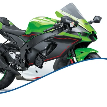 Motociklo Priekinio stiklo priekinio, galinio Stiklo pertvara nuo Vėjo už Ninja ZX10R -10R 2021 m. 2022 m. (Juodos spalvos)