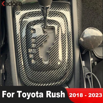 Automobilių Konsolė Pavarų Perjungimo Langelį Skydelio Dangtelį Apdaila Toyota Rush 2018 2019 2020 2021 2022 2023 Anglies Interjero Priedai