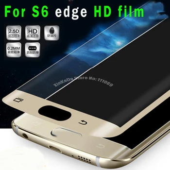 10vnt Visu Screen Protector, PET Lenktas Ekrano apsauga Ne Grūdintojo Stiklo Plėvelė Samsung Galaxy S6 Edge / S6edge plius