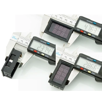 Skaitmeninis Ammeter Voltmeter Galios Matuoklis su Mikro reguliavimo Funkcija Dc 100V 10A LED VoltMeter Įtampa Srovės Matuoklis