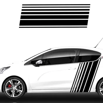 už Peugeot 208 2 Durų Pusėje Racing Stripes Automobilių Lipdukai Grafika Transporto priemonės Lipdukai