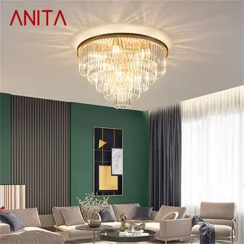 ANITA Lubų Šviesos Aukso Postmodernaus Prabangūs Šviestuvai Šviestuvai LED Namo Gyvenamasis Kambarys, Valgomasis