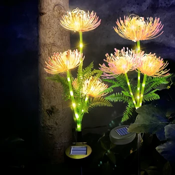2vnt LED Saulės Gėlių, Šviesos, Sodas, Dekoratyvinės Gėlės Žibintai Vandeniui Kraštovaizdžio Vejos Lempa Kiemo Kieme Kalėdinė Dekoracija