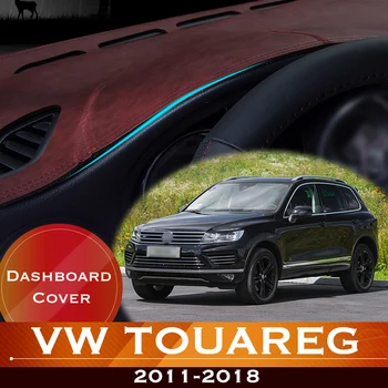 Volkswagen VW Touareg 2011-2018 7P Automobilio prietaisų Skydelyje Išvengti Šviesos Padas Priemonė Platforma Stalas Padengti Oda, neslystantis Kilimėlis