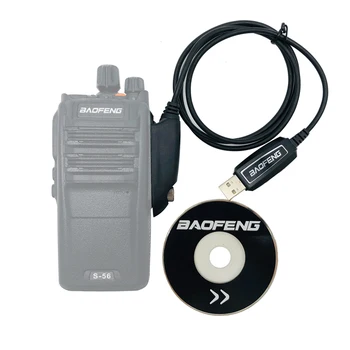 Atsparus vandeniui Originalus Baofeng USB Programavimas Duomenų Kabelis su CD Programinė įranga, skirta Walkie Talkie UV9R A-58 UV-9R Plus BF-9700 UV 9Rplus