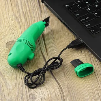 1 Vnt. Aukštos Kokybės Žalioji Klaviatūros Švaresnis USB Mini Dulkių Dulkių Mašina Kompiuterio Klaviatūra