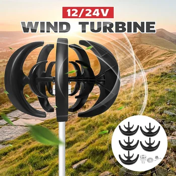 9000W 12V 24V Vertikalios Ašies Vėjo Turbinos Generatorius Žibinto 5 Peiliukai Motorinių Rinkinys vėjo malūnas Energijos Mokesčio Turbinos Namų Kempingas
