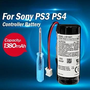 1PCS LIS1441 LIP1450 3.7 V 1380mah Įkraunama Ličio Baterija Sony PS3, PS4 Play Station Perkelti Judesio Valdytojas Dešinėje