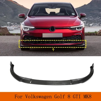 Anglies Pluošto Priekinio Buferio Lip Volkswagen Golf 8 R GTI MK8 2021 2023 Priekinio Buferio Išvaizda Priekiniai Kastuvas Spoileris Apdaila