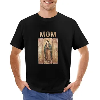 Moteriški Our Lady of Guadalupe Katalikų Mergelės Marijos Meksikos Mama, T-Shirt paprasto t-shirt negabaritinių marškinėliai vyrams