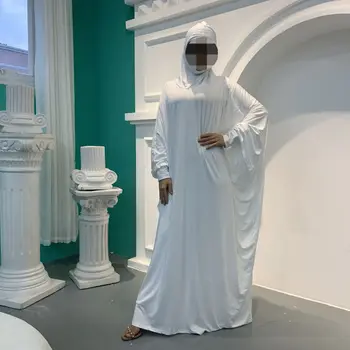 Turkijos Musulmonų Abaja Suknelė Moterims Artimųjų Rytų Kietas Mados Šikšnosparnių Rankovėmis Chalatas, Eid Ramadanas Šalis Suknelės Dubajus Abayas Vestdios
