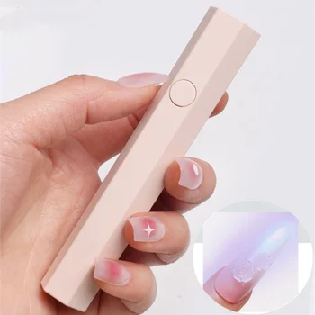 Kišeninis Nagų Džiovinimo Lempa USB Įkrovimo Mini LED UV Nagų Lempa 3w Quick Dry Fashlight Lipnų Gelio Lako, Drye Šviesos Manikiūro Įrankis
