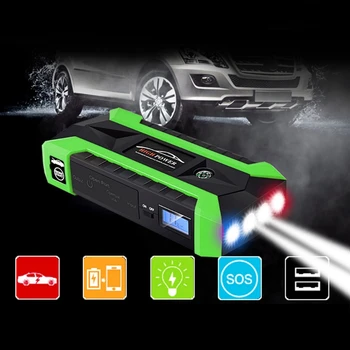89800mAh 4 USB Portable Automobilių Šuolis Starter Pack Stiprintuvas Kroviklis Baterijos Energijos Banko 91AE
