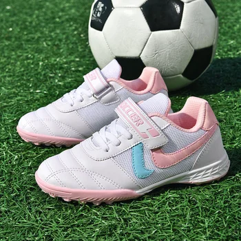 2023 Vasarą Naujas Vaikų Futbolo Batų Kvėpuojantis Sporto Berniukų Batai Ne Slydimo Mergaičių Futbolo Sportiniai Drabužiai-Atsparus Mokymo Sneaker