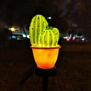 Kaktusas Saulės LED Vejos Lempos Tekstūros Patvarus Smaigalys, Valdymo Lauko Kraštovaizdžio Sodo Žemės Stabiliai veikia, Patikimas Šviesos