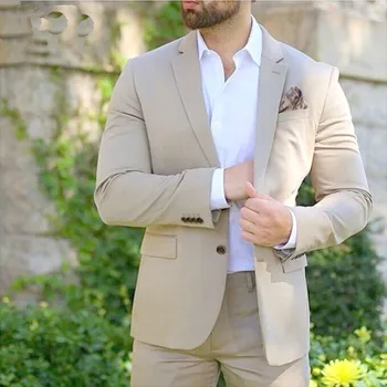 Italų Stiliaus Vyrų Kostiumai Slim Fit 2 vnt Verslo Vyrų Mados Office Kostiumas Nustatyti Atsitiktinis Šalies Jaunikis Tuxedos Vestuvių 2023