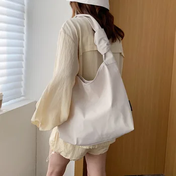Tingus stiliaus rankinės nailono krepšys moterų didelės talpos pečių maišą 01-SB-dlnbnl