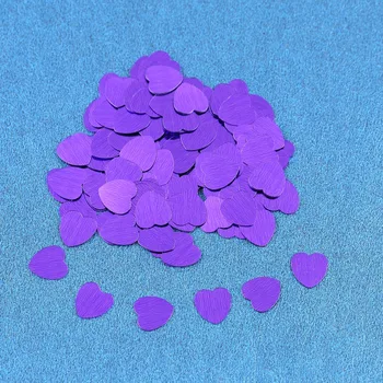 30g 10mm 15mm Violetinė Putojantis Meilė Širdies Vestuves Konfeti Stalo Apdaila Dekoratyvinis Prekių Valentino Diena