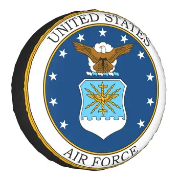 Jungtinių valstijų Oro Pajėgų Atsarginių Padangų Padengti Jeep USA Amerika Kariuomenės Emblema 4WD VISUREIGIS Automobilių Ratų Apsaugų 14