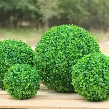 40cm Žalia Žolė Kamuolys Plastikiniai Augalai Ornamentu Šalis Dekoro Sodo Puošimas, Vestuvių Papuošimas Dirbtinės Gėlės 