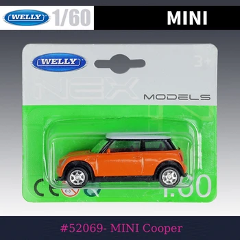 Willy 1:60 Masto #52069 Mini Cooper Orange Automobilio Modelį Statinio Lydinio Lydinio Modeliavimas Automobilio Modelio Surinkimo Žaislą Dovanų