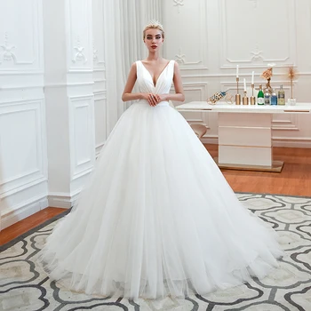 Šiuolaikinių Vestuvių Suknelės 2022 Seksualus V-Kaklo Princesė Kamuolys Suknelė Vestuvių Suknelė Karališkosios Nuotakos Suknelė vestido de noiva