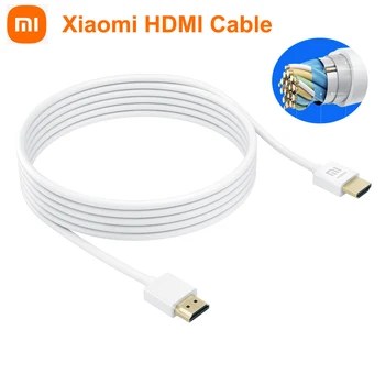 Originalus Xiaomi HDMI Kabelis, HDMI į HDMI 3M / 1,5 M 4K HD Laido 3D 24K Aukso padengtą Kištukas 18Gbps už Xiaomi TV Projektorius, TV Box