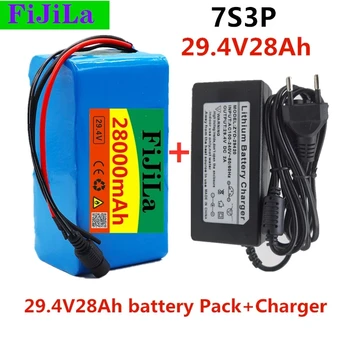 7s3p 24V 28000Ah 18650 Batterie Ličio-Batterie 29,4 V 28000mAh Elektrische Fahrrad Mopedas/Elektrische/li ionenAkku mit ladegerät