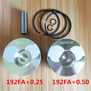 192FA +0,25 mm dyzelinas Stūmoklio žiedas pin rinkinys 192FA+0.25 192FA+0.5 Vieno cilindro oru aušinamas dyzelinis variklis išsiplėtusios 0.25 0.5