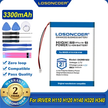 100% Originalus LOSONCOER 2500mAh Bateriją IRIVER H110 H120 H140 H320 H340 Žaidėjas DA2WB18D2 PMPIRH1 DA2W
