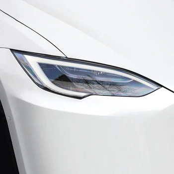 Automobilių Žibintų Apsaugoti Filmas TPU Įklija, Tesla Model 3/Y/X/S Bamperio Kapoto Dažų Apsaugos Žibintų Apsauginės Plėvelės