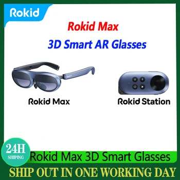 Sandėlyje Rokid Max 3D Smart AR Akiniai Su Rokid Stotis Žaidimas Žiūrėjimo 