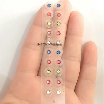 Crystal Gem Akmens Magnetinių Rutuliukų Aišku Juosta Auricular Lipdukas Ausies SĖKLOS Ausų Akupunktūra