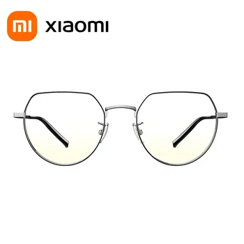 Xiaomi Mijia stabdžių mėlyna šviesa akiniai iš titano, daugiakampio HD nailono objektyvas IP Dulkių Nusodinimo Šviesos pralaidumo koeficientas 90% kasdieniniam naudojimui