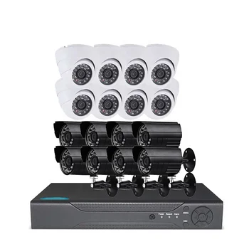 OEM, ODM Karšto pardavus 16 kanalų VAIZDO kameros rinkiniu su infraraudonųjų spindulių naktinio matymo lengvas montavimas HD Hainaut Dvr komplektas
