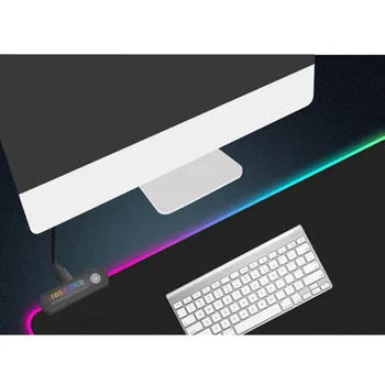 Mažo Pasipriešinimo RGB Nešiojamas Negabaritinių Žėrintis Sulankstomas Ultra Plonas Pelės Mygtukai Didelių Universaliųjų Kompiuterių Priedai Led Apšviestas