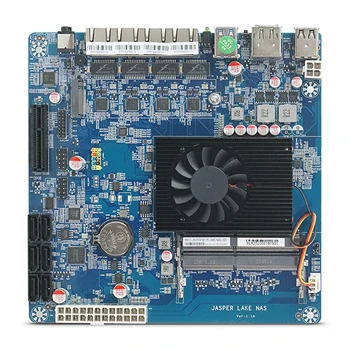 JASPER EŽERO NAS Plokštė Intel Celeron N5105 6*SATA3.0 4*2.5 G Nic 1*PCIe 17x17CM Minkštas Maršruto 2*DDR4 Užkardos Mainboard