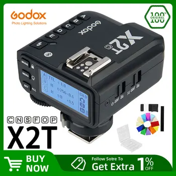 Godox X2T-C X2T-N X2T-S X2T-F X2T-O 2.4 G Wireless Flash Trigger Siųstuvas TTL HSM Canon Nikon Sony, Olympus, Fuji