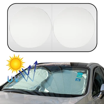 Automobilių Stiklų skėtį nuo saulės Sun Atspalvį Skydelis Auto Lango Apsaugos nuo UV spindulių Šilumos Izoliacija BMW Nissan Rogue VW Golf Jetta Tesla Kia