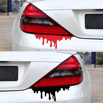 G015 14X5CM Raudonųjų Kraujo Kraujavimas Automobilių Lipdukas Automobilių Lipdukai, Galiniai Priekinių Žibintų Lipdukas Vinilo Lipdukai atsparūs Vandeniui Bamperio Lipdukas
