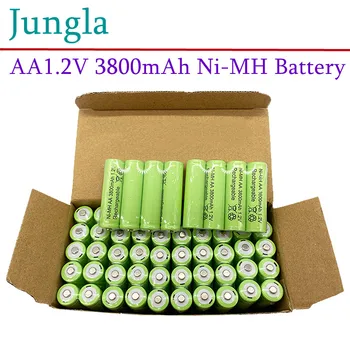 100% originalus 1.2 V AA baterija 3800mah Ni-MH AA baterijos, gali būti naudojamas MP3 LED lempos, žaislų kamera, mikrofonas